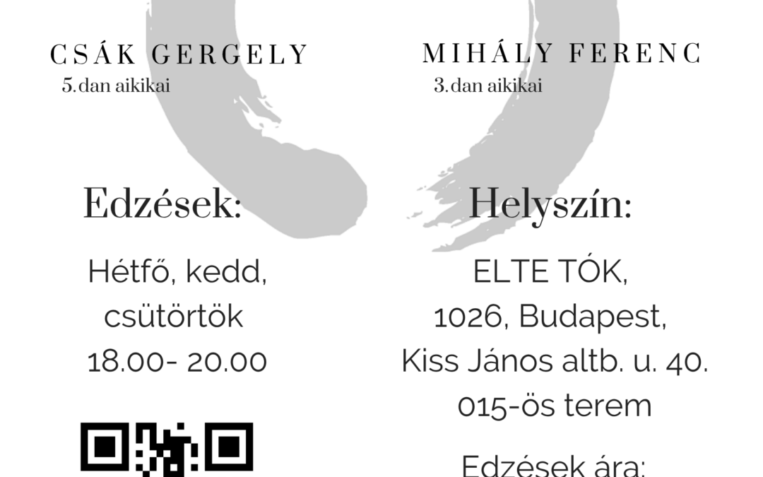 Új helyen folytatjuk az Aikido edzéseket